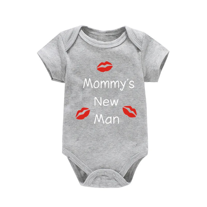 Newborn Baby Clothes Mommy's New Man Design 100% Cotton