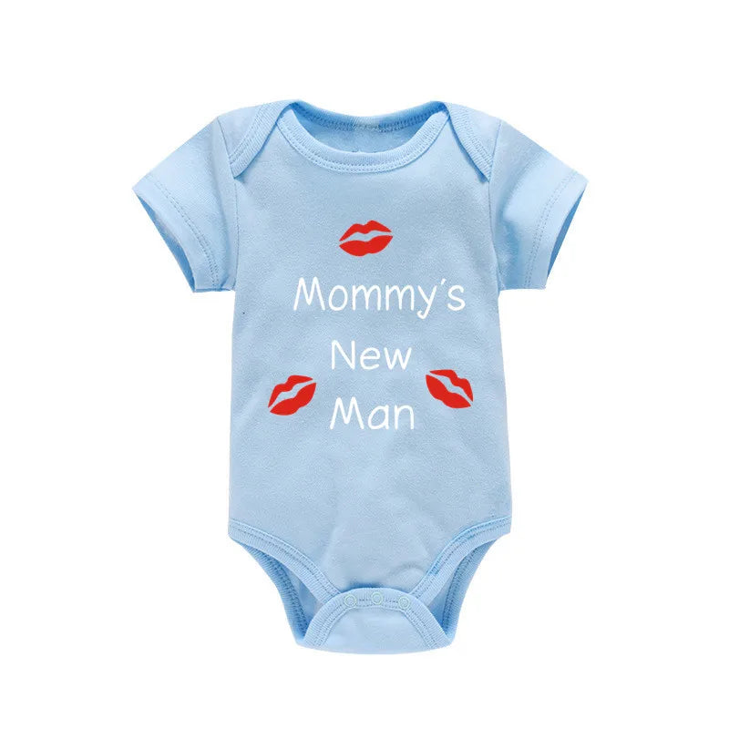 Newborn Baby Clothes Mommy's New Man Design 100% Cotton