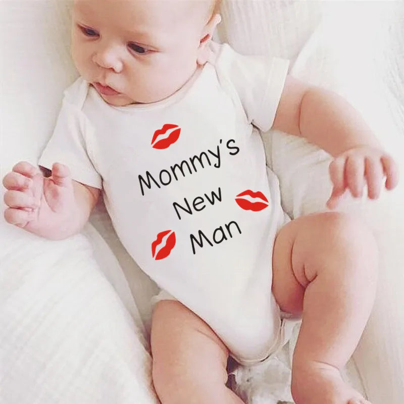 Newborn Baby Clothes Mommy's New Man Design 100% Cotton