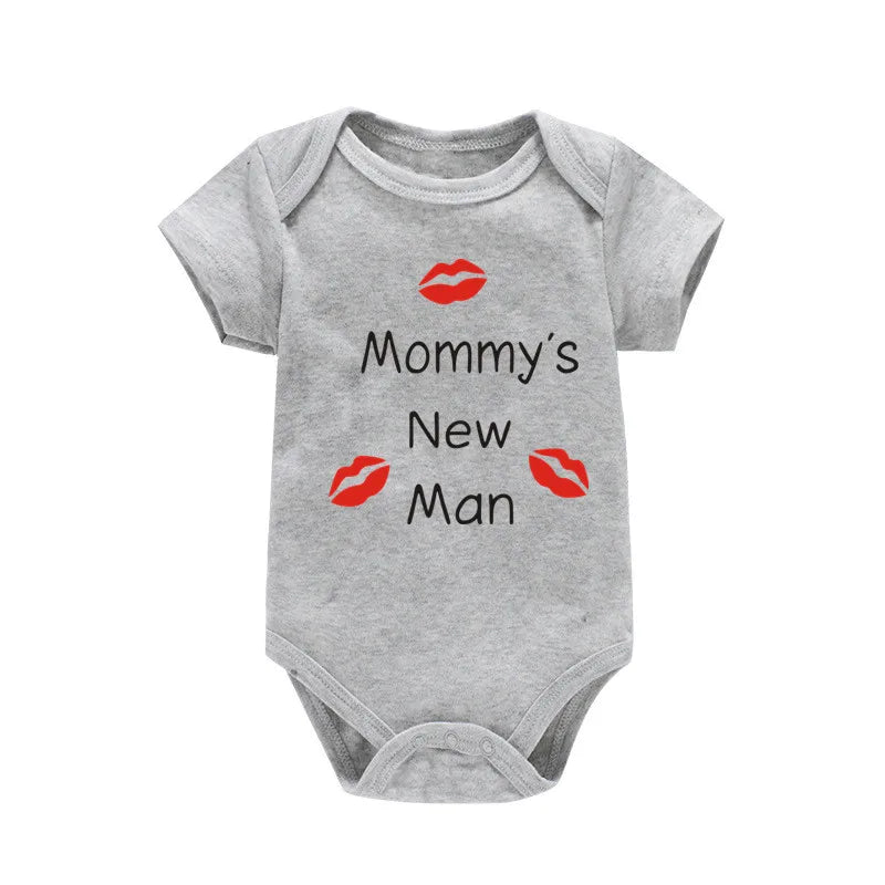 Newborn Baby Clothes Mommy's New Man Design 100% Cotton