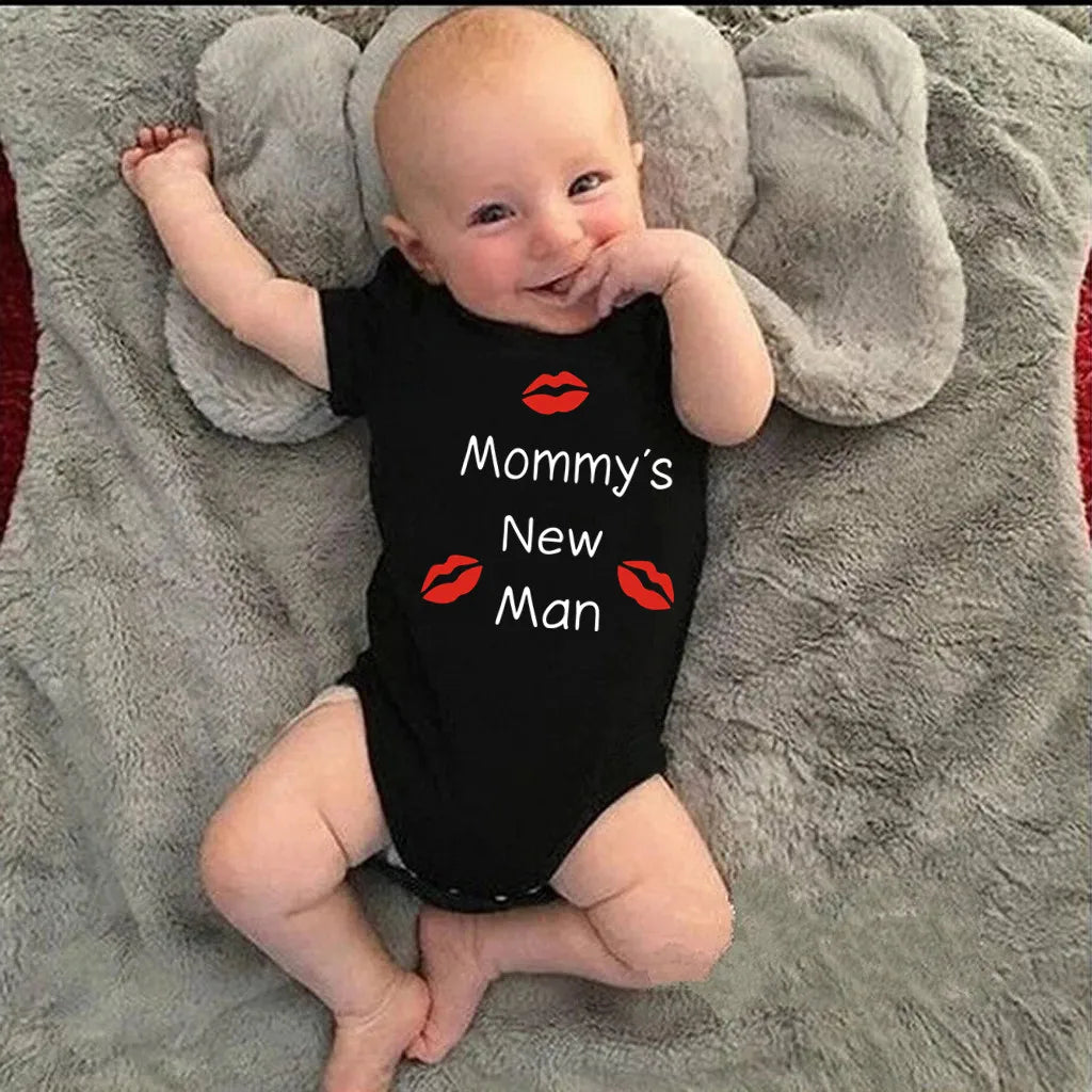 Newborn Baby Clothes Mommy's New Man Design 100% Cotton