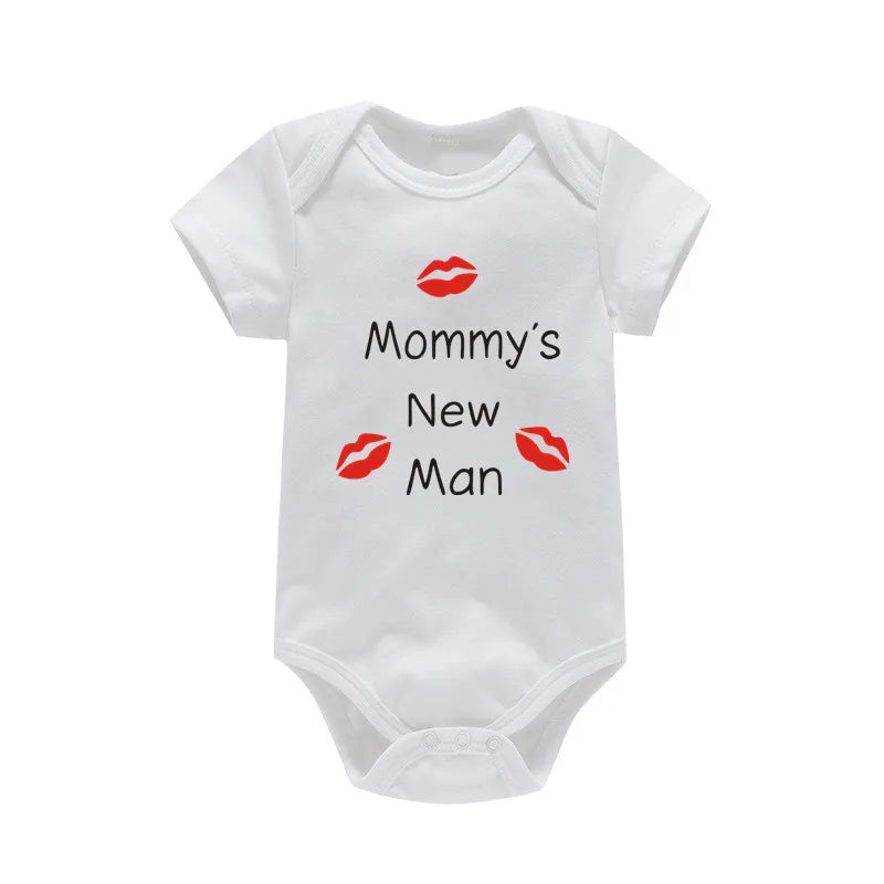 Newborn Baby Clothes Mommy's New Man Design 100% Cotton