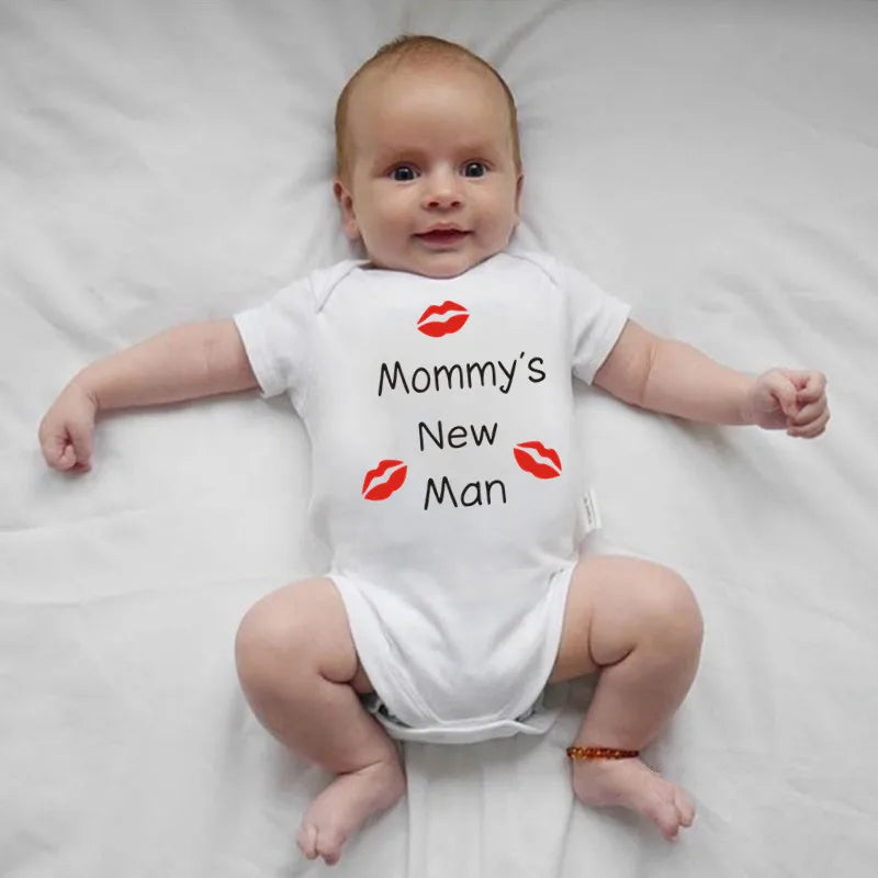 Newborn Baby Clothes Mommy's New Man Design 100% Cotton