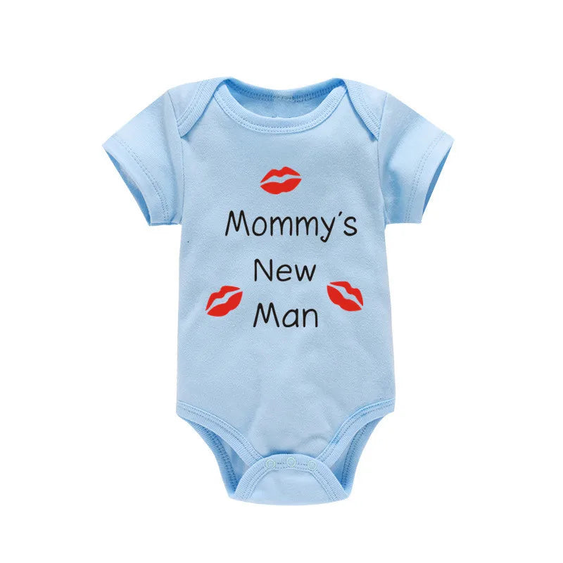 Newborn Baby Clothes Mommy's New Man Design 100% Cotton