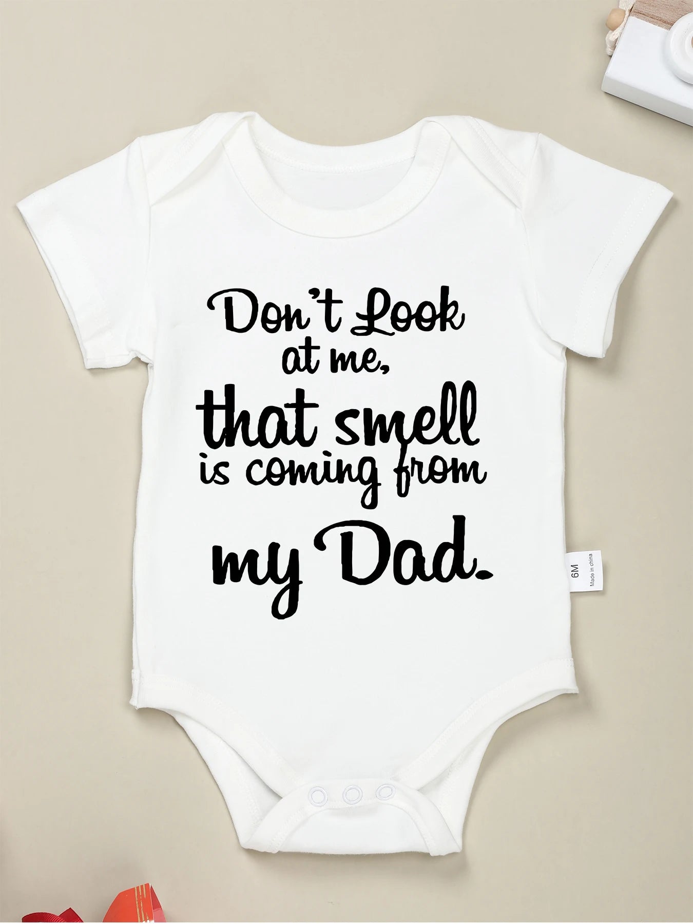 Daddy 50% Mommy = 100% Perfect, Newborn  Romper