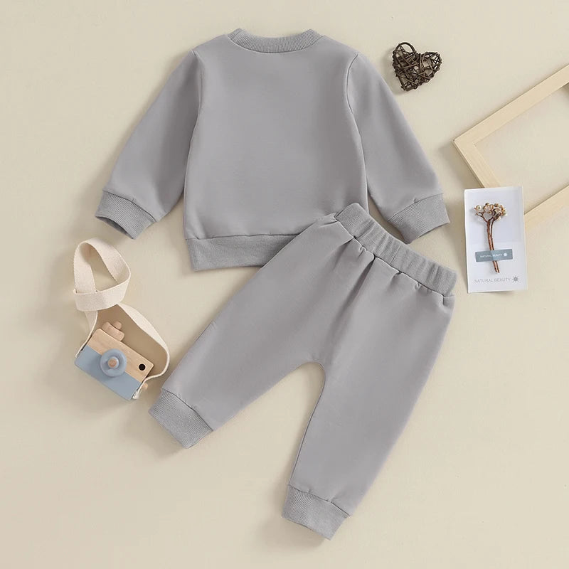 Baby Boy Outfits ,Sweatshirt & Casual Pants 2Pcs Clothes