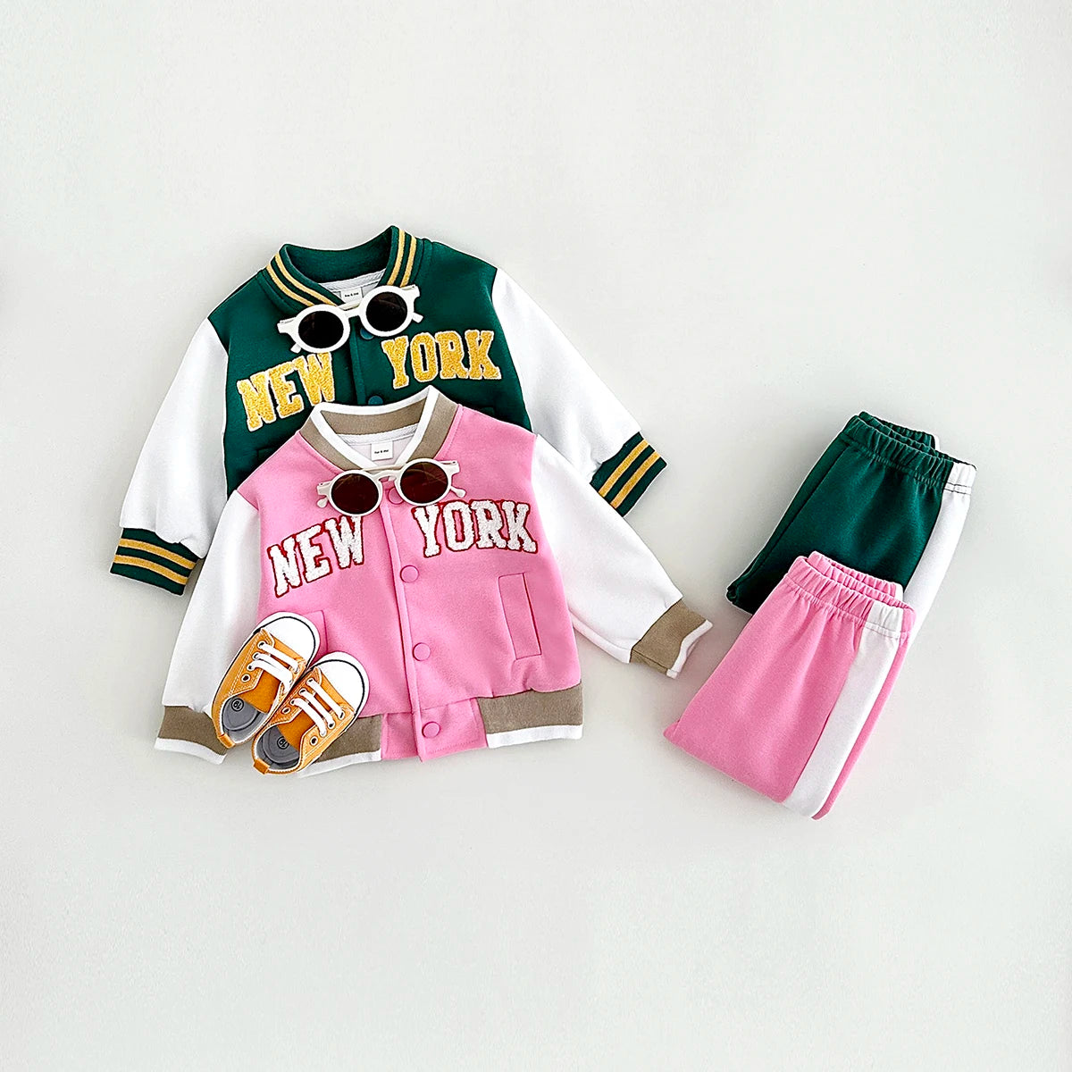 Baby Suit ,New York Print Baseball Jackets