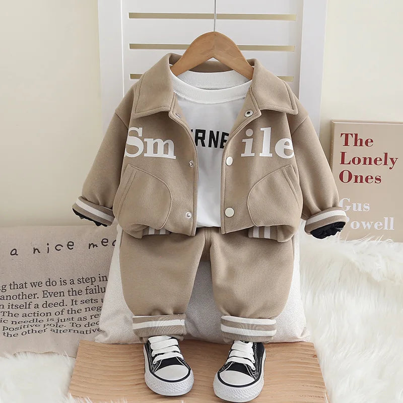 Baby Boys Sets, Cotton Coats&Pants 2pcs Tracksuits