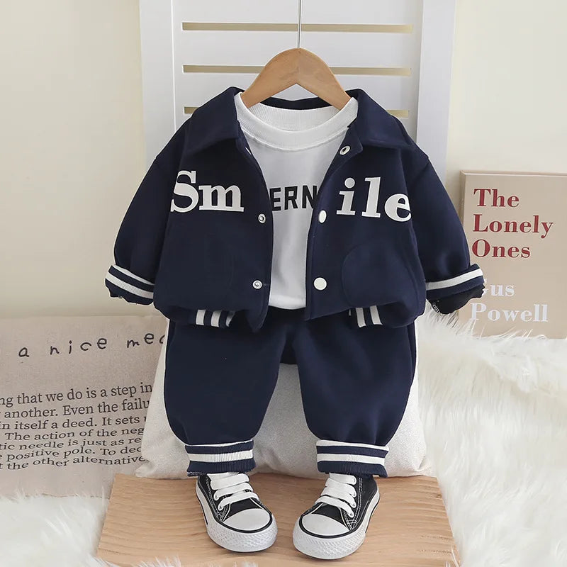 Baby Boys Sets, Cotton Coats&Pants 2pcs Tracksuits