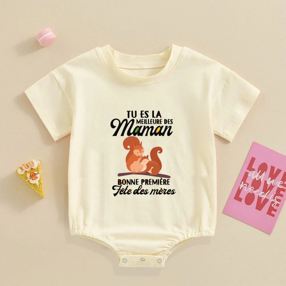 I Love My Mommy Daddy Sister Brother,Newborn Oversized Bodysuit