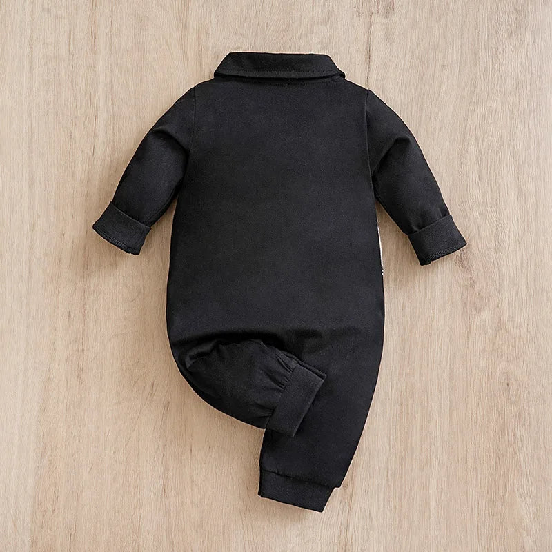 Newborn Baby cotton gentleman's pajamas