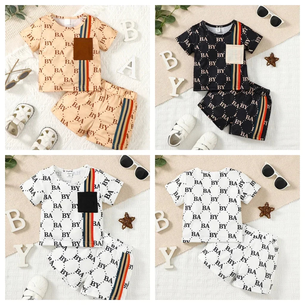 Baby Boy Set  Top+Shorts 2PCS Outfit