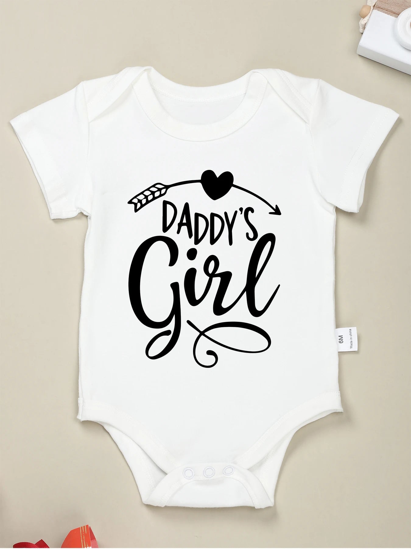 Daddy 50% Mommy = 100% Perfect, Newborn  Romper