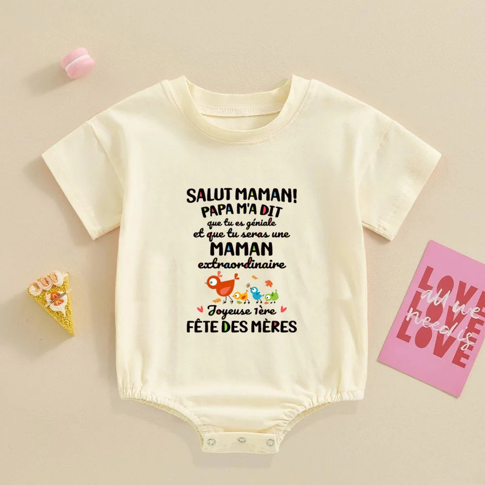 I Love My Mommy Daddy Sister Brother,Newborn Oversized Bodysuit