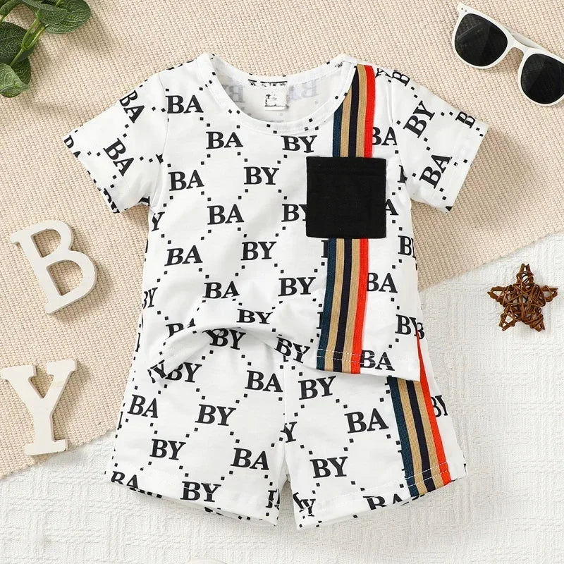 Baby Boy Set  Top+Shorts 2PCS Outfit