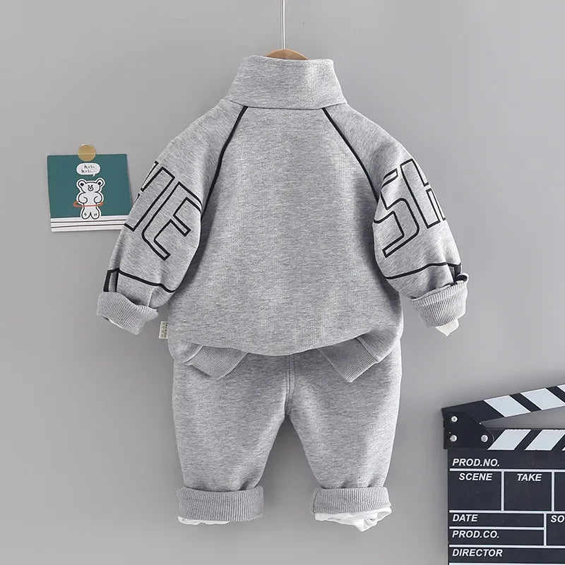 Baby Boy's Set Cardigan Coats&Pants 2PCS