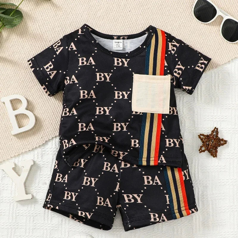 Baby Boy Set  Top+Shorts 2PCS Outfit