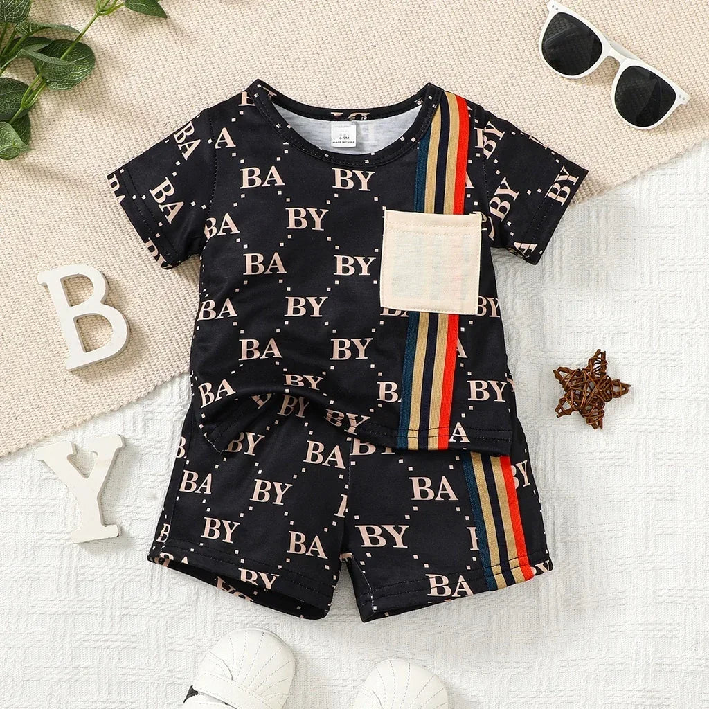 Baby Boy Set  Top+Shorts 2PCS Outfit