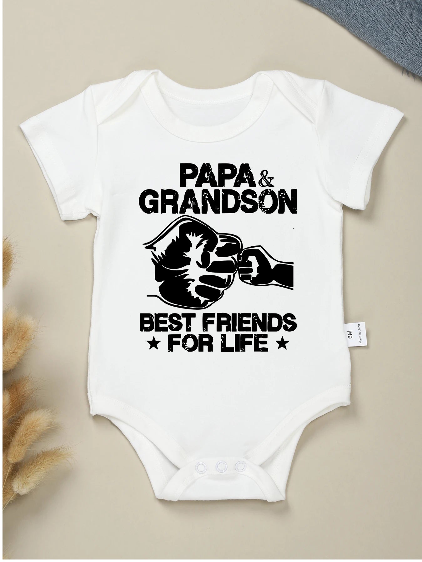 Daddy 50% Mommy = 100% Perfect, Newborn  Romper