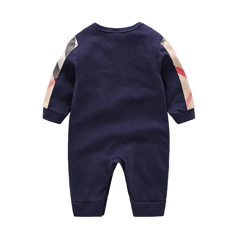 Newborn Baby Clothes, British Style Cotton Infant Jumpsuit