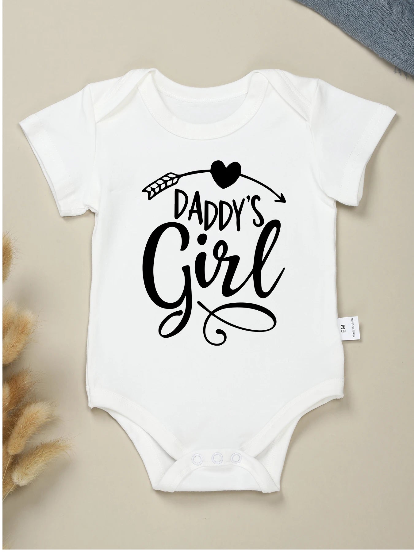 Daddy 50% Mommy = 100% Perfect, Newborn  Romper