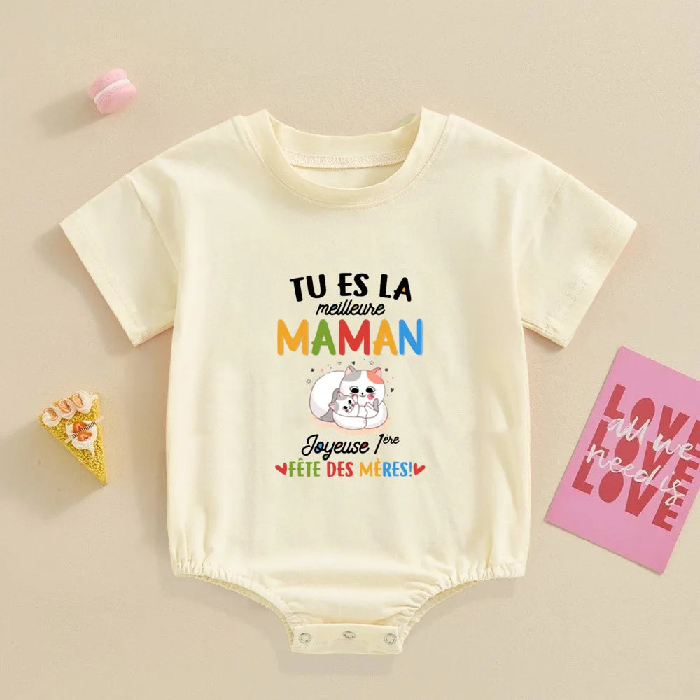 I Love My Mommy Daddy Sister Brother,Newborn Oversized Bodysuit