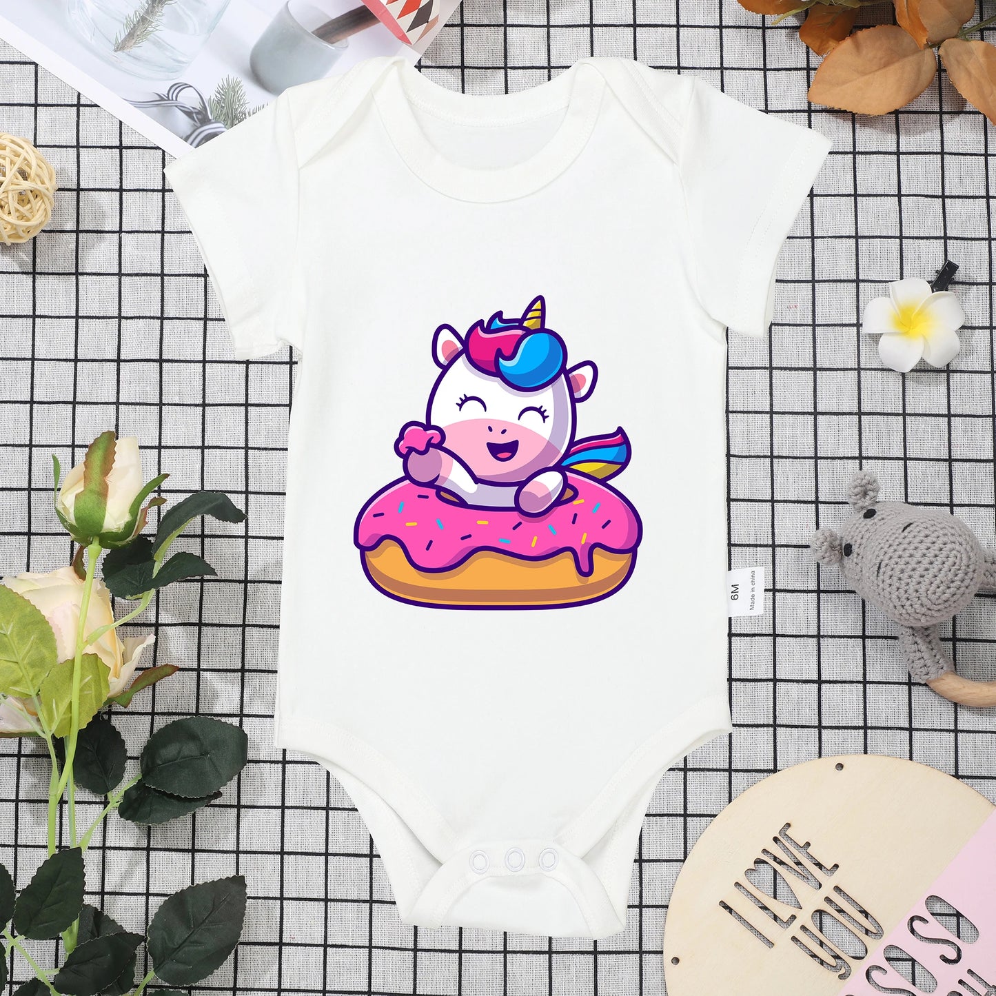 Daddy 50% Mommy = 100% Perfect, Newborn  Romper