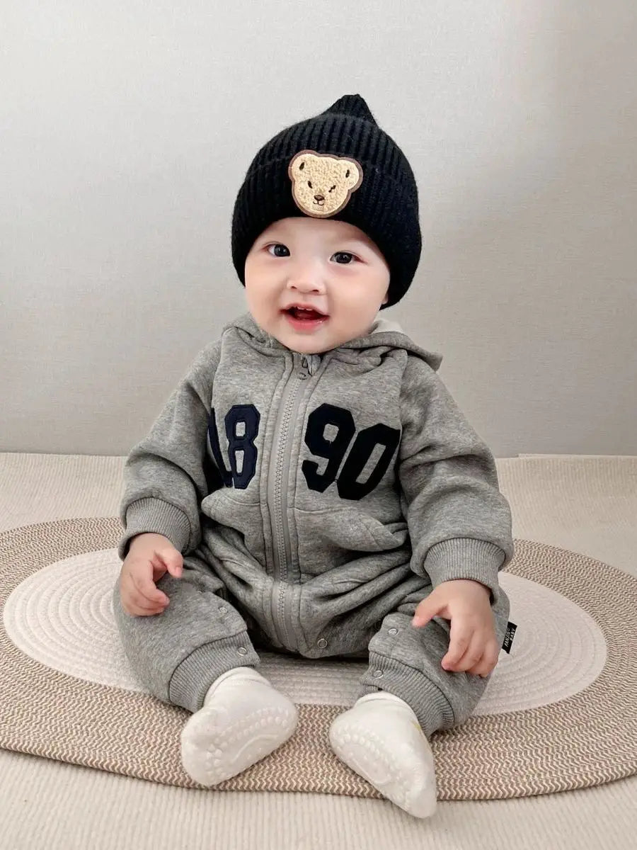 2024 Baby Boys Casual One Piece Long Sleeve Rompers