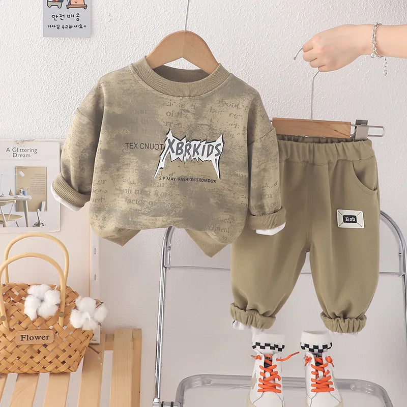 Baby Boys Sets, Cotton Coats&Pants 2pcs Tracksuits