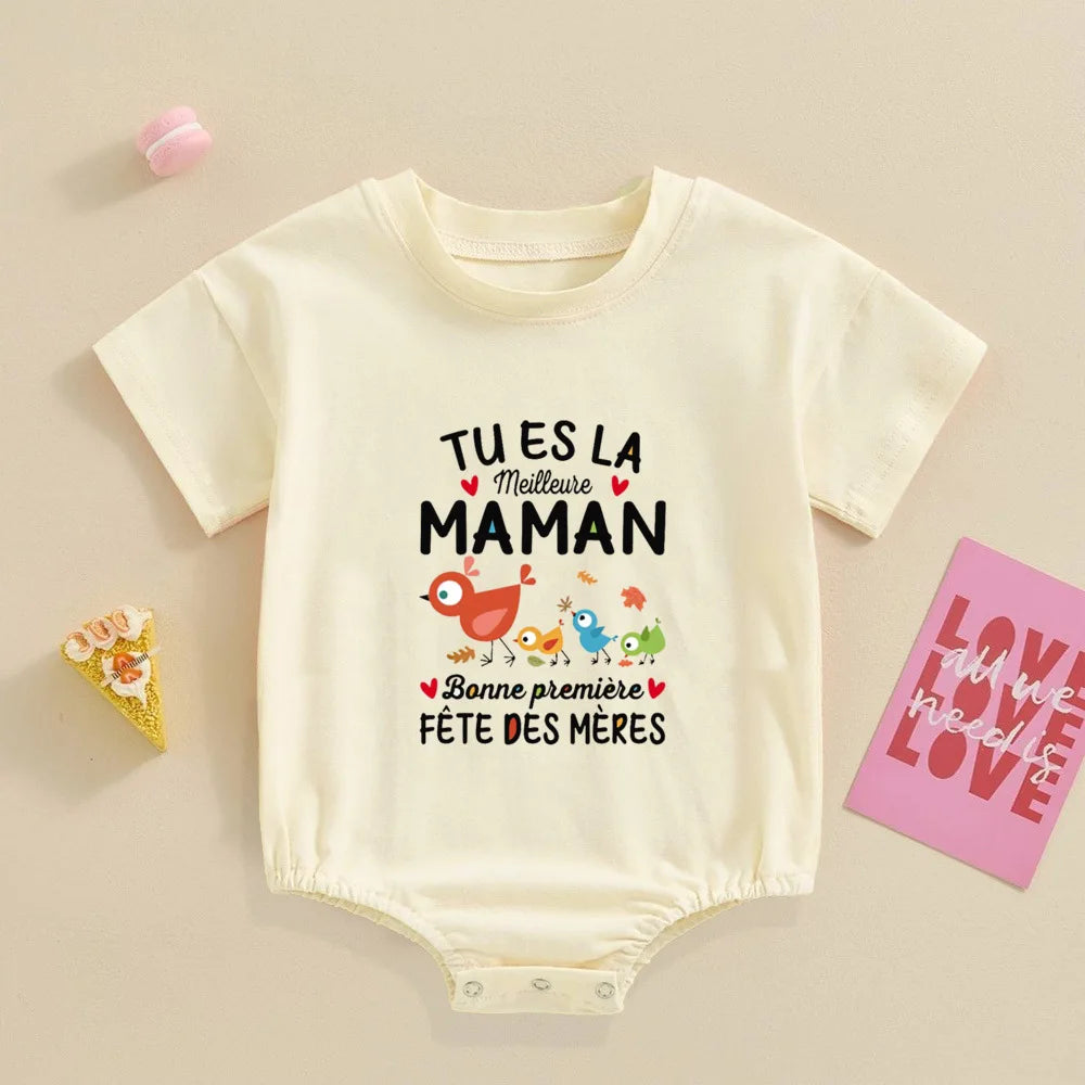 I Love My Mommy Daddy Sister Brother,Newborn Oversized Bodysuit