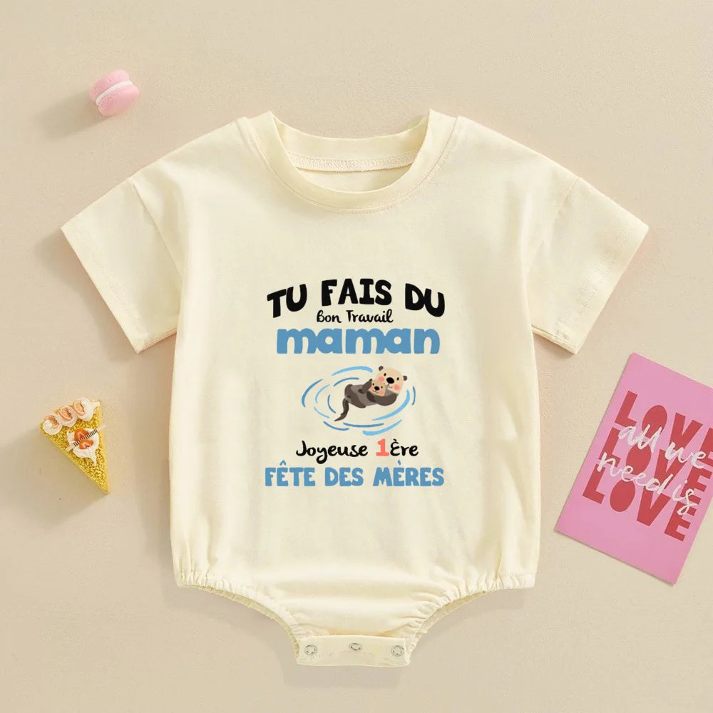 I Love My Mommy Daddy Sister Brother,Newborn Oversized Bodysuit