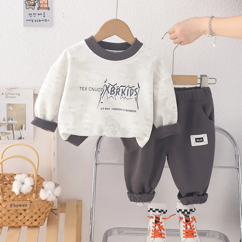 Baby Boys Sets, Cotton Coats&Pants 2pcs Tracksuits