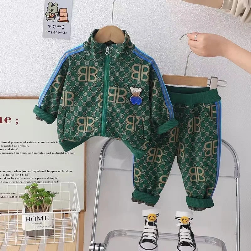 Baby Boys Clothes Set Jacket And Pants Two Piece